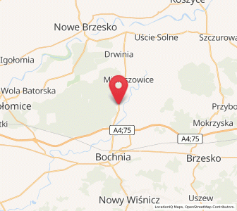 Map of Baczków, Lesser Poland
