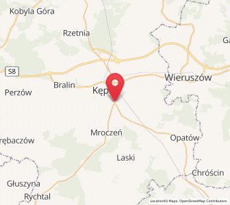 Map of Baranów, Greater Poland