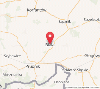 Map of Biała, Opole Voivodeship
