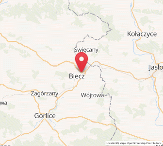 Map of Biecz, Lesser Poland
