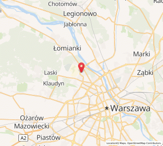 Map of Bielany, Mazovia