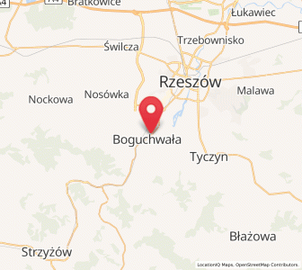Map of Boguchwała, Subcarpathia
