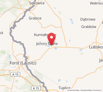 Map of Brody, Lubusz