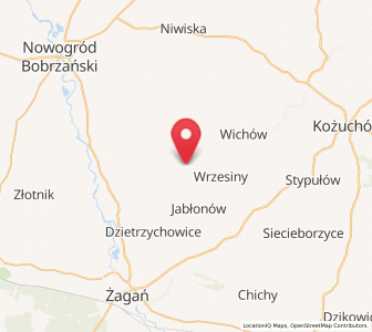 Map of Brzeźnica, Lubusz