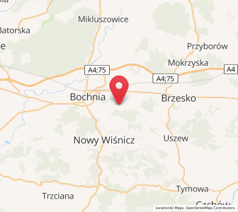 Map of Brzeźnica, Lesser Poland