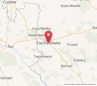 Map of Ciechanowiec, Podlasie