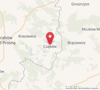 Map of Czajków, Greater Poland