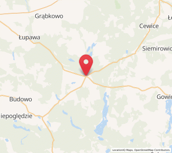 Map of Czarna Dąbrówka, Pomerania