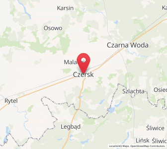 Map of Czersk, Pomerania