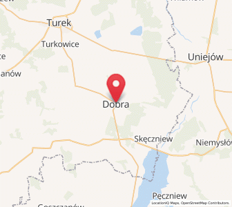 Map of Dobra, Greater Poland
