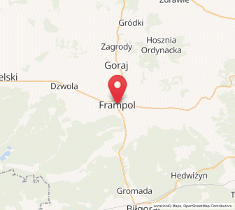 Map of Frampol, Lublin