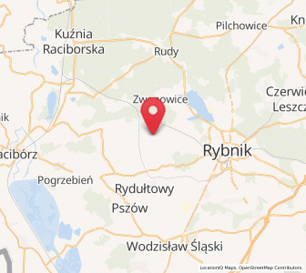 Map of Gaszowice, Silesia