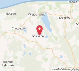 Map of Gniewino, Pomerania