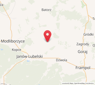 Map of Godziszów, Lublin