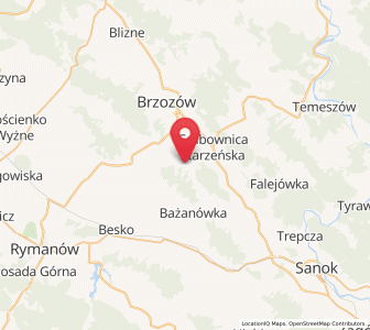 Map of Górki, Subcarpathia