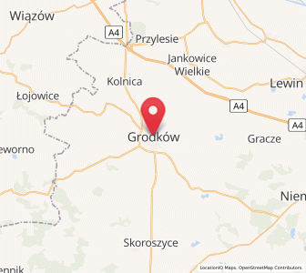 Map of Grodków, Opole Voivodeship