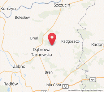 Map of Gruszów Wielki, Lesser Poland