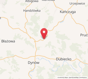 Map of Jawornik Polski, Subcarpathia
