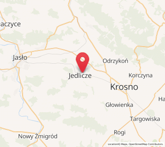 Map of Jedlicze, Subcarpathia