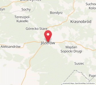Map of Józefów, Lublin