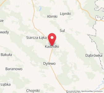 Map of Kadzidło, Mazovia