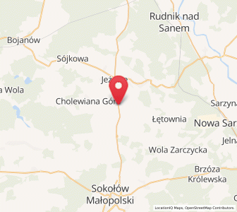 Map of Kamień, Subcarpathia