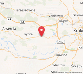 Map of Kaszów, Lesser Poland