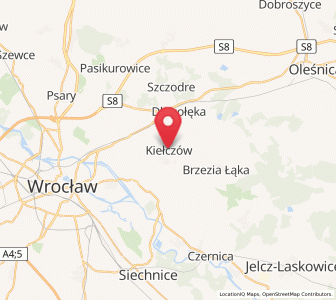 Map of Kiełczów, Lower Silesia