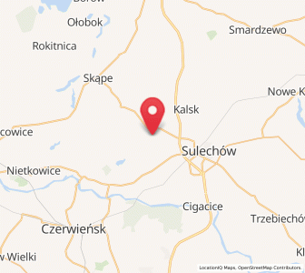 Map of Kije, Lubusz