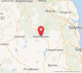 Map of Koleczkowo, Pomerania