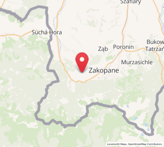 Map of Kościelisko, Lesser Poland
