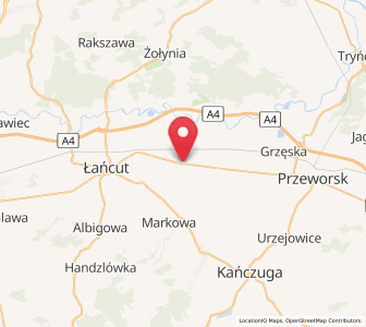 Map of Kosina, Subcarpathia