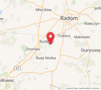 Map of Kowala, Mazovia