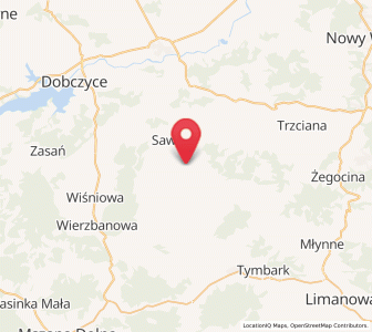 Map of Krasne-Lasocice, Lesser Poland