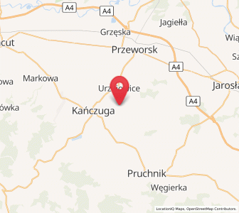 Map of Krzeczowice, Subcarpathia