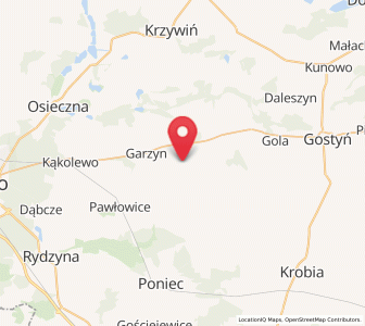Map of Krzemieniewo, Greater Poland