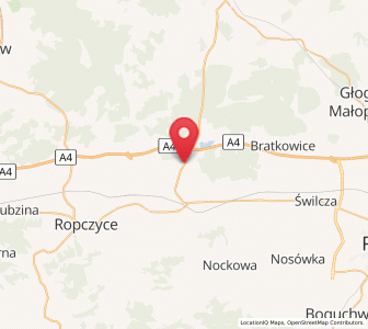 Map of Krzywa, Subcarpathia