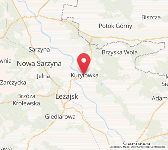 Map of Kuryłówka, Subcarpathia
