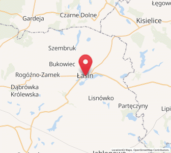 Map of Łasin, Kujawsko-Pomorskie
