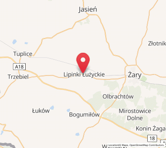 Map of Lipinki Łużyckie, Lubusz
