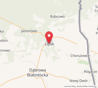 Map of Lipsk, Podlasie