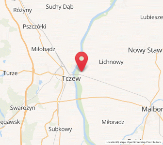 Map of Lisewo Malborskie, Pomerania