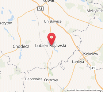 Map of Lubień Kujawski, Kujawsko-Pomorskie