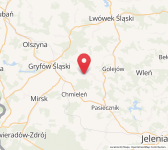Map of Lubomierz, Lower Silesia