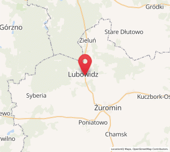 Map of Lubowidz, Mazovia