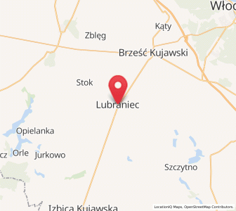 Map of Lubraniec, Kujawsko-Pomorskie
