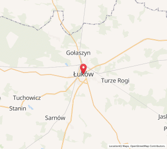 Map of Łuków, Lublin