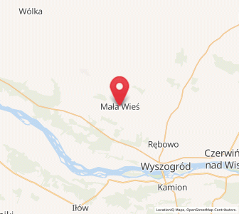 Map of Mała Wieś, Mazovia