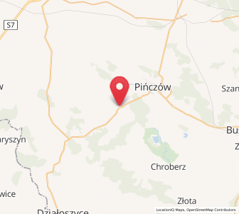 Map of Michałów, Świętokrzyskie
