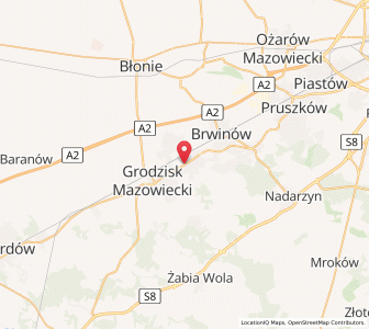 Map of Milanówek, Mazovia
